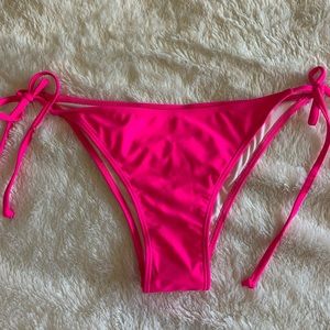 Hot pink cheeky bikini bottoms